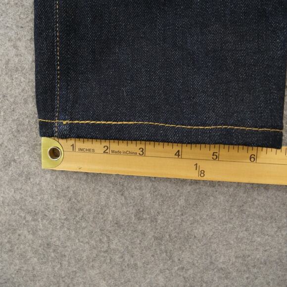 Helmut Lang X Josephine Meckseper Jeans Womens 26 Blue Slim Straight Dark Wash - Picture 13 of 13